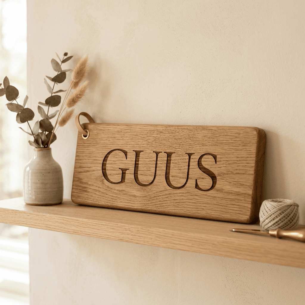 Houten Naambord