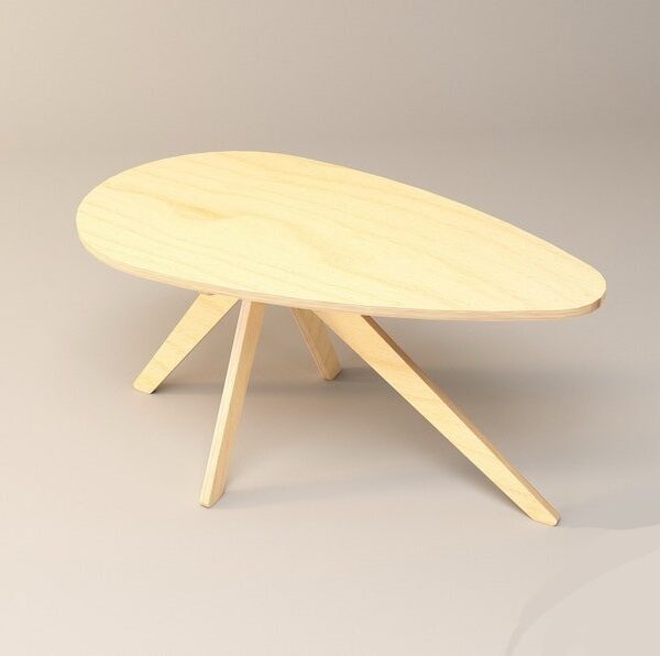 Bijzettafel ovaal 
